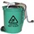 CLEANLINK MOP BUCKET HEAVY DUTY METAL WRINGER 16 LITRE GREEN