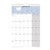 DEBDEN WALL CALENDAR CE0013 MONTH TO VIEW 300 X 432MM