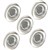 VISIONCHART GLASSBOARD SUPER STRONG MAGNETIC BUTTONS 30MM CLEAR PACK 5