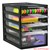 ITALPLAST OFFICE ORGANISER CABINET 4 DRAWER 255D X 165W X 230H MM BLACK