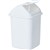 COMPASS RECTANGULAR PLASTIC SWING BIN 20 LITRE WHITE