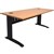 RAPID SPAN DESK METAL MODESTY PANEL 1200 X 700 X 730MM BLACKBEECH TOP