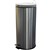 COMPASS GARBAGE PEDAL BIN ROUND 30 LITRE SILVER