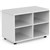EKOSYSTEM MOBILE BOOKCASE CADDY 4 SHELVES 858 X 500 X 600MM WHITE