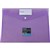 PROTEXT DOCUMENT WALLET WITH BUTTON CLOSURE A4 PP PURPLE