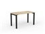 AXIS DESK LAYOUT SINGLE DESK NEW OAK WORKTOP 1200 X 600MM BLACK FRAME