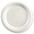 BIOPAK BIOCANE ROUND PLATE 230MM WHITE PACK 125