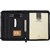 DEBDEN ZIPPERED CONTRAST COMPENDIUM 2 RING A4 PU BLACK