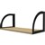 RAPID INFINITY DELUXE SCREEN HUNG SHELF 600 X 270 X 250MM NATURAL OAKBLACK