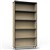 RAPID INFINITY DELUXE BOOKCASE 1800 X 900 X 315MM NATURAL OAK LAMINATE BLACK EDGING
