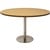 RAPIDLINE ROUND TABLE DISC BASE 1200MM NATURAL OAKSTAINLESS STEEL