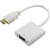 COMSOL ADAPTER HDMI MALE TO VGA FEMALE  35MM AUDIO WHITE