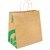 BIOPAK KRAFT PAPER BAGS TWIST HANDLE JUMBO 355 X 370 X 220MM BOX 150