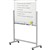 QUARTET PENRITE SLIMLINE PORCELAIN MOBILE WHITEBOARD 1200 X 900MM