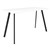 RAPIDLINE ETERNITY HIGH BAR TABLE 1500 X 750MM NATURAL WHITE  BLACK