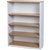 YS DESIGN OXLEY BOOKCASE 4 SHELF 900 X 315 X 1200MM OAKWHITE
