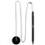 INITIATIVE CAPTIVE BALLPOINT PEN 10MM BLACK
