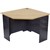 RAPID WORKER CORNER WORKSTATION UNIT 900 X 900 X 600MM OAKIRONSTONE