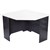 RAPID WORKER CORNER WORKSTATION UNIT 900 X 900 X 600MM WHITEIRONSTONE