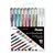 PENTEL K110 HYBRID DUAL METALLIC GEL INK PEN 10MM STANDARD ASSORTED COLOURS PACK 10