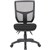 YS DESIGN HALO TASK CHAIR HIGH MESH BACK BLACK
