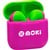MOKIPODS MINI TWS EARBUDS VOLUME LIMITED FOR KIDS PINKGREEN