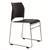 BURO MAXIM SLED BASE CHAIR WITH REFLECTIVE SILVER FRAME BLACK PU