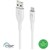 COMSOL 12M GRS CERTIFIED USBA TO APPLE LIGHTNING CABLE WHITE