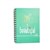 NOTEBOOK PROFILE A5 HARDCOVER SPIRAL LIFE IS BEAUTIFUL 160 PAGES