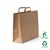 FLAT HANDLE 70 FLAT FOLD BAG BROWN KRAFT 300 X 360 X 120MM 120GSM BOX 200 OR PACK 50
