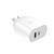 CYGNETT POWERPLUS 32W USBC PD DUAL PORT WALL CHARGER 20W USBC FAST POWER DELIVERY WHITE