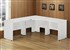 BLEND CORNER WORKSTATION 2100 X 2100 X 600MM WHITE