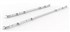 RAPID INFINITY TELESCOPIC RAIL SET 7261106MM X 25 X 40MM WHITE