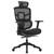 MIAMI EXECUTIVE BLACK MESH BACK TASK CHAIR WITH ARMS  HEADREST 120KG