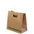 CAPRI KRAFT PAPER CARRY BAG  D CUT HANDLE TAKEAWAY FOOD BROWN 280 X 280 X 150MM BOX 250