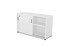 BLEND CREDENZA SLIDING DOOR LOCKABLE 1500 X 450 X 720MM WHITE